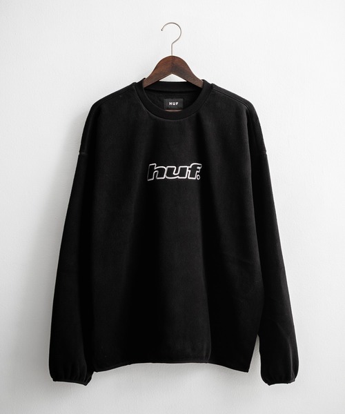 HUF(ハフ)の「HUF ハフ H DOT POLAR FLEECE CREWNECK オーバーサイズポーラーフリースプルオーバートレーナー(スウェット・メンズ・ブラック/スカイブルー・M/L/XL)」の15枚目の写真