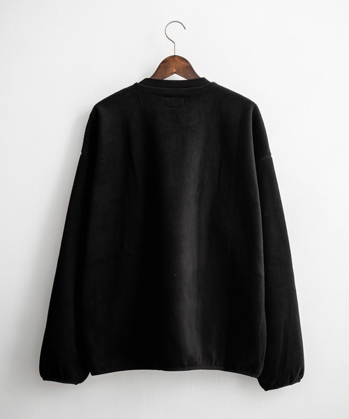 HUF(ハフ)の「HUF ハフ H DOT POLAR FLEECE CREWNECK オーバーサイズポーラーフリースプルオーバートレーナー(スウェット・メンズ・ブラック/スカイブルー・M/L/XL)」の16枚目の写真