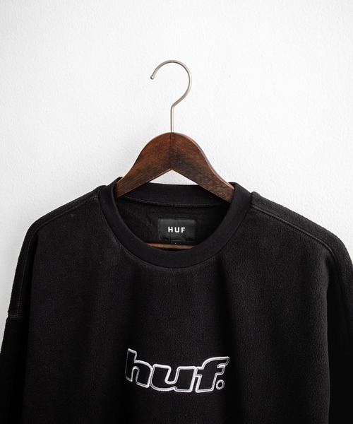 HUF(ハフ)の「HUF ハフ H DOT POLAR FLEECE CREWNECK オーバーサイズポーラーフリースプルオーバートレーナー(スウェット・メンズ・ブラック/スカイブルー・M/L/XL)」の17枚目の写真