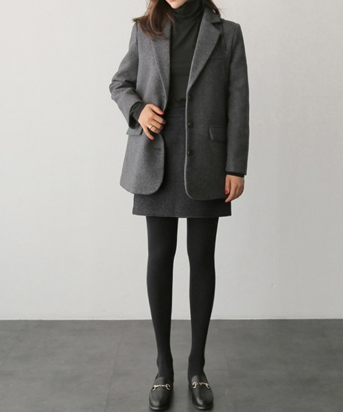 ReRe(リリ)の「シンプルタイトミニスカート(スカート・レディース・ブラック/ダークグレー・MEDIUM/LARGE/X-LARGE)」の11枚目の写真