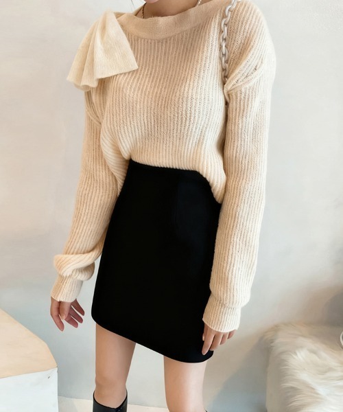 ReRe(リリ)の「シンプルタイトミニスカート(スカート・レディース・ブラック/ダークグレー・MEDIUM/LARGE/X-LARGE)」の7枚目の写真