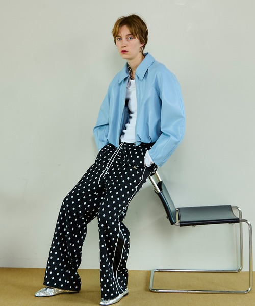 MAISON SPECIAL（メゾンスペシャル）の「【PRE-ORDER】Jacquard Jersey Pants/ジャガードジャージパンツ（その他パンツ・レディース・グリーン/グレー/ブラック・38/36）」の6枚目の写真