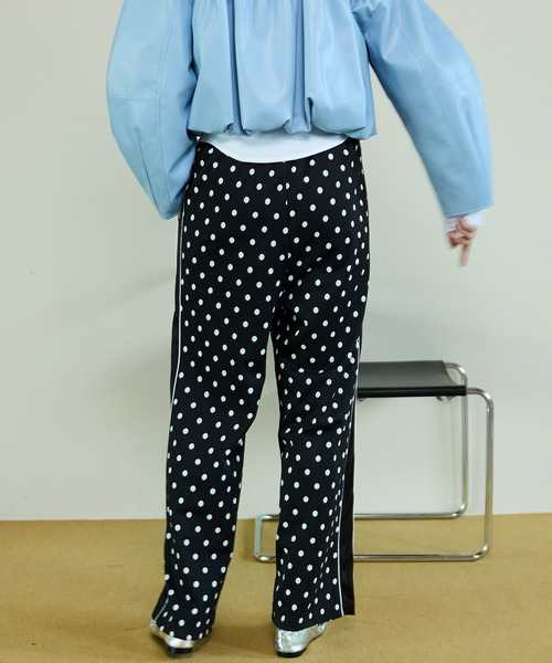 MAISON SPECIAL（メゾンスペシャル）の「【PRE-ORDER】Jacquard Jersey Pants/ジャガードジャージパンツ（その他パンツ・レディース・グリーン/グレー/ブラック・38/36）」の8枚目の写真