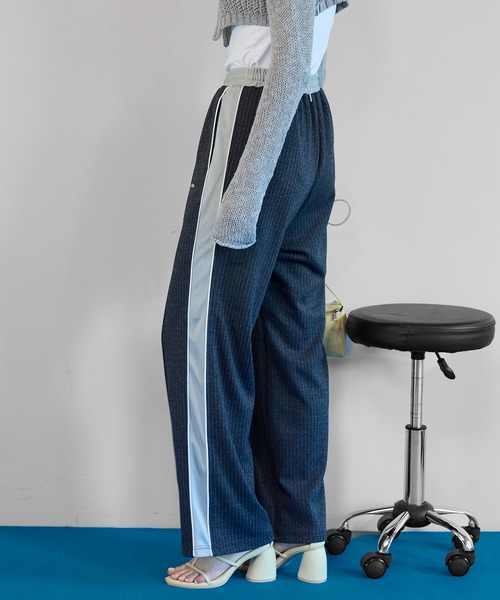 MAISON SPECIAL（メゾンスペシャル）の「【PRE-ORDER】Jacquard Jersey Pants/ジャガードジャージパンツ（その他パンツ・レディース・グリーン/グレー/ブラック・38/36）」の19枚目の写真