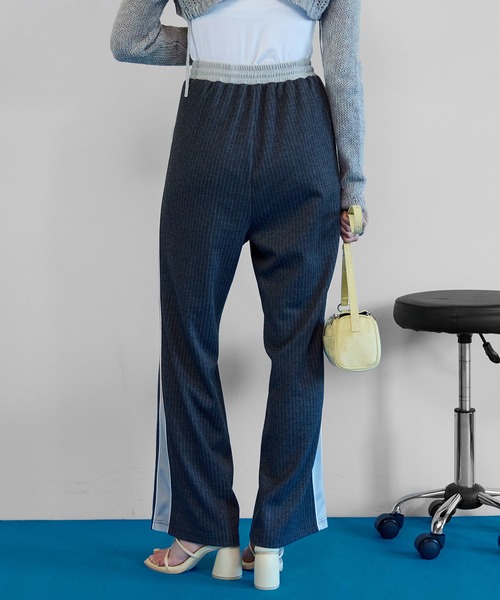 MAISON SPECIAL（メゾンスペシャル）の「【PRE-ORDER】Jacquard Jersey Pants/ジャガードジャージパンツ（その他パンツ・レディース・グリーン/グレー/ブラック・38/36）」の20枚目の写真