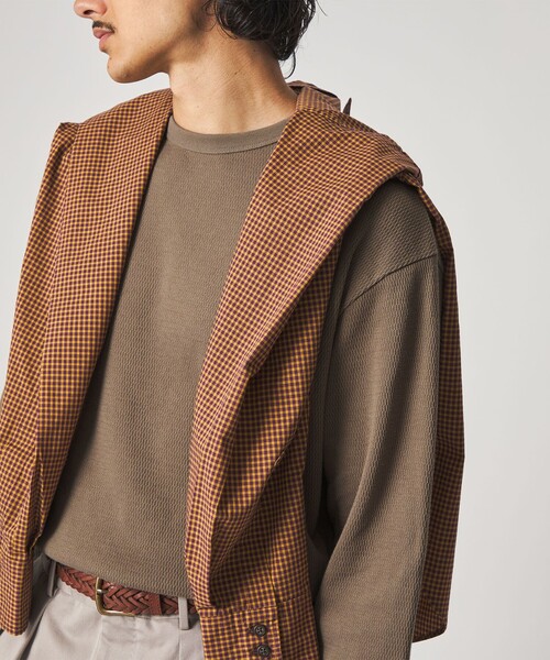 Steven Alan(スティーブンアラン)の「<Steven Alan> ラダー サーマル クルーネック カットソー NARROW(Tシャツ/カットソー・メンズ・オリーブ/ナチュラル・S/M/L/XL)」の8枚目の写真