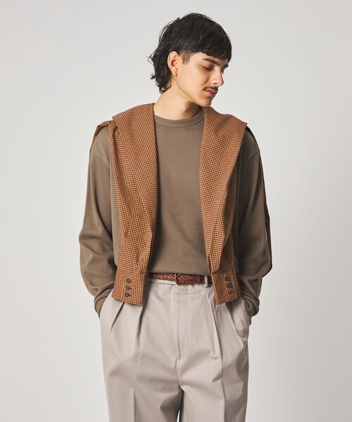 Steven Alan(スティーブンアラン)の「<Steven Alan> ラダー サーマル クルーネック カットソー NARROW(Tシャツ/カットソー・メンズ・オリーブ/ナチュラル・S/M/L/XL)」の11枚目の写真