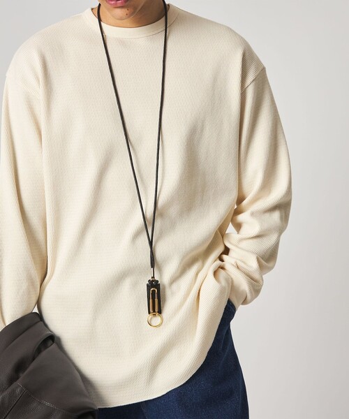 Steven Alan(スティーブンアラン)の「<Steven Alan> ラダー サーマル クルーネック カットソー NARROW(Tシャツ/カットソー・メンズ・オリーブ/ナチュラル・S/M/L/XL)」の14枚目の写真