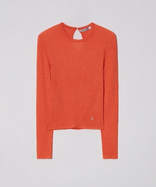 EAN JO(イアンジョー)の「RIBBED CROP KNIT TOP (SUNSET ORANGE)(ニット/セーター・レディース・その他・ONE SIZE)」の5枚目の写真