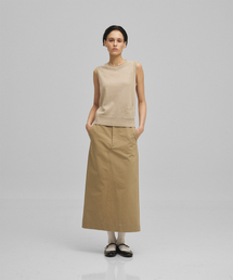 w. Flow Maxi Skirt (Khaki)
