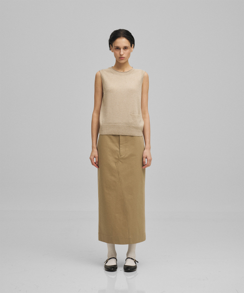 ANOTHER OFFICE WOMEN(アナザー オフィス ウーマン)の「w. Flow Maxi Skirt (Khaki)(スカート・レディース・その他・36/34)」の3枚目の写真