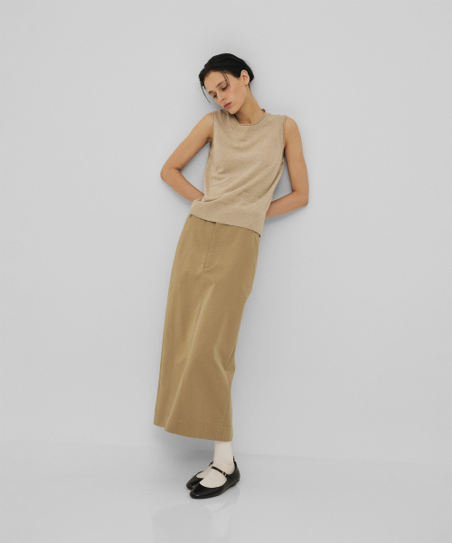 ANOTHER OFFICE WOMEN(アナザー オフィス ウーマン)の「w. Flow Maxi Skirt (Khaki)(スカート・レディース・その他・36/34)」の5枚目の写真