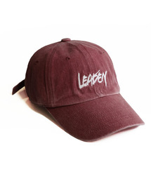 LEADEN（リーデン）の「Vintage Washed Calligraphy Ball Cap [Pink]（キャップ・メンズ）」