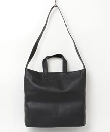 ADAMPATEK/shrink leather big tote bag/レザービッグトートバッグ