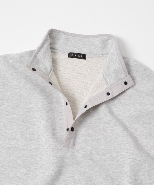 EKAL（エカル）の「ドライスウェットプルオーバー（スウェット・メンズ・ブラック/グレー・MEDIUM/LARGE）」の4枚目の写真