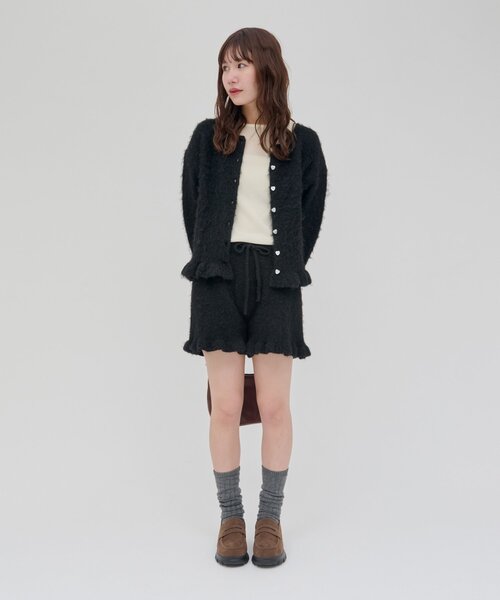 DISCOAT(ディスコート)の「《SETUP対応》【umm.】フリルニットショートパンツ(その他パンツ・レディース・グレー/ブラック・FREE)」の12枚目の写真