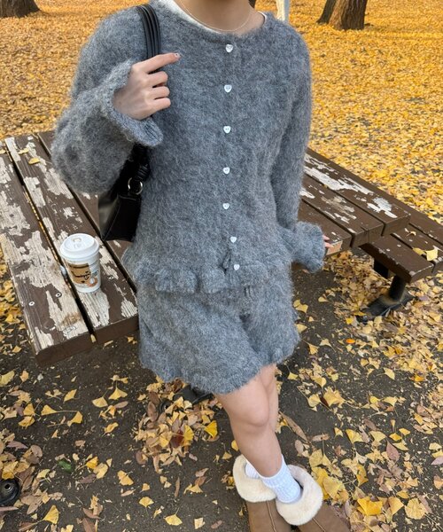 DISCOAT(ディスコート)の「《SETUP対応》【umm.】フリルニットショートパンツ(その他パンツ・レディース・グレー/ブラック・FREE)」の19枚目の写真