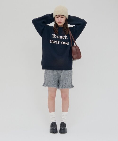 DISCOAT(ディスコート)の「《SETUP対応》【umm.】フリルニットショートパンツ(その他パンツ・レディース・グレー/ブラック・FREE)」の13枚目の写真