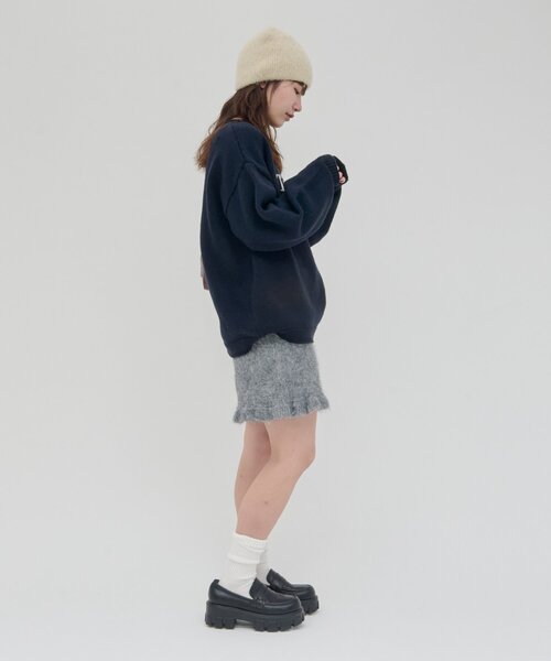 DISCOAT(ディスコート)の「《SETUP対応》【umm.】フリルニットショートパンツ(その他パンツ・レディース・グレー/ブラック・FREE)」の14枚目の写真