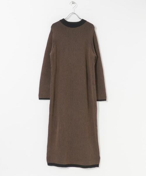 ITEMS URBANRESEARCH（アイテムズ アーバンリサーチ）の「ビスチェニットワンピース（ワンピース・レディース・ベージュ/ブラウン・FREE）」の9枚目の写真