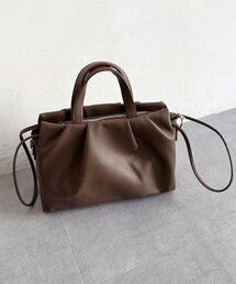 Chez toi | 合皮タックショルダーBAG(ショルダーバッグ)