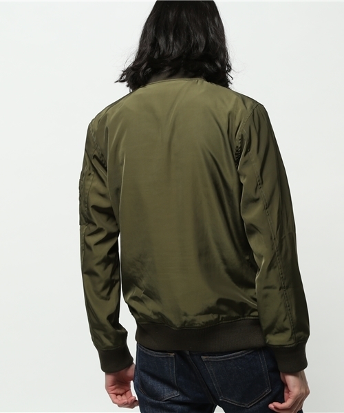 AMERICAN RAG CIE(アメリカンラグシー)の「AMERICAN RAG CIE ナイロンツイルMA-1 / 113-AMG-M161-BL602(ミリタリージャケット・メンズ・ネイビー/カーキ/グリーン・1/2/3)」の5枚目の写真