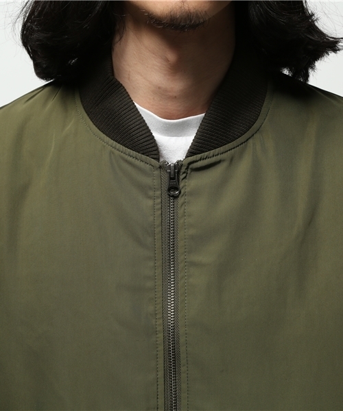 AMERICAN RAG CIE(アメリカンラグシー)の「AMERICAN RAG CIE ナイロンツイルMA-1 / 113-AMG-M161-BL602(ミリタリージャケット・メンズ・ネイビー/カーキ/グリーン・1/2/3)」の7枚目の写真