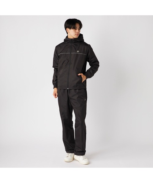 FILA(フィラ)の「FILA フィラ スポーツ ライトリップ 裏フリース ハイブリット ジャケット(ブルゾン・メンズ・ブラック/チャコールグレー/ネイビー・M/LL/L)」の9枚目の写真