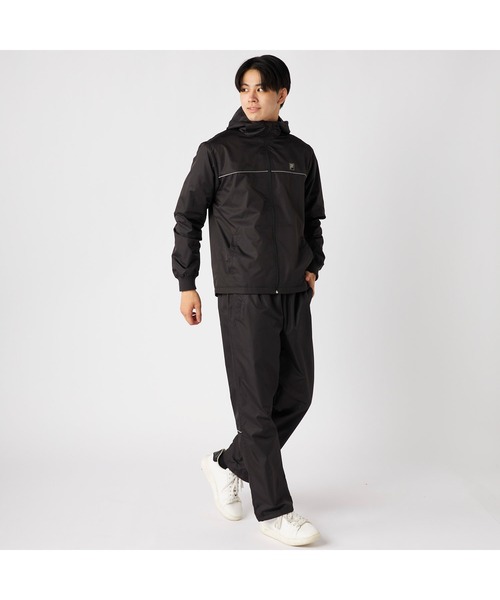 FILA(フィラ)の「FILA フィラ スポーツ ライトリップ 裏フリース ハイブリット ジャケット(ブルゾン・メンズ・ブラック/チャコールグレー/ネイビー・M/LL/L)」の8枚目の写真