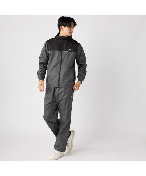FILA(フィラ)の「FILA フィラ スポーツ ライトリップ 裏フリース ハイブリット ジャケット(ブルゾン・メンズ・ブラック/チャコールグレー/ネイビー・M/LL/L)」の13枚目の写真