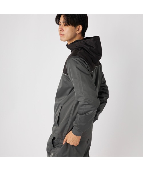 FILA(フィラ)の「FILA フィラ スポーツ ライトリップ 裏フリース ハイブリット ジャケット(ブルゾン・メンズ・ブラック/チャコールグレー/ネイビー・M/LL/L)」の10枚目の写真