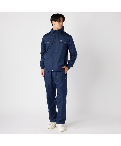 FILA(フィラ)の「FILA フィラ スポーツ ライトリップ 裏フリース ハイブリット ジャケット(ブルゾン・メンズ・ブラック/チャコールグレー/ネイビー・M/LL/L)」の17枚目の写真