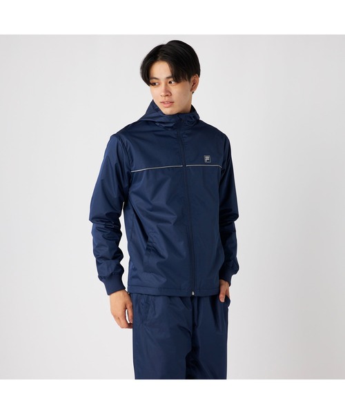 FILA(フィラ)の「FILA フィラ スポーツ ライトリップ 裏フリース ハイブリット ジャケット(ブルゾン・メンズ・ブラック/チャコールグレー/ネイビー・M/LL/L)」の16枚目の写真