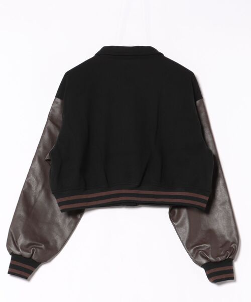 GORGE（ゴージ）の「《配色×ショート丈》レディース スタジャン ブルゾン 体型カバー ゆる袖 アウター 秋冬（その他アウター・レディース・ブラウン・F）」の13枚目の写真