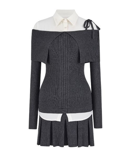 Layered Grace Knit Dress（ワンピース）｜silent(and)（サイレント