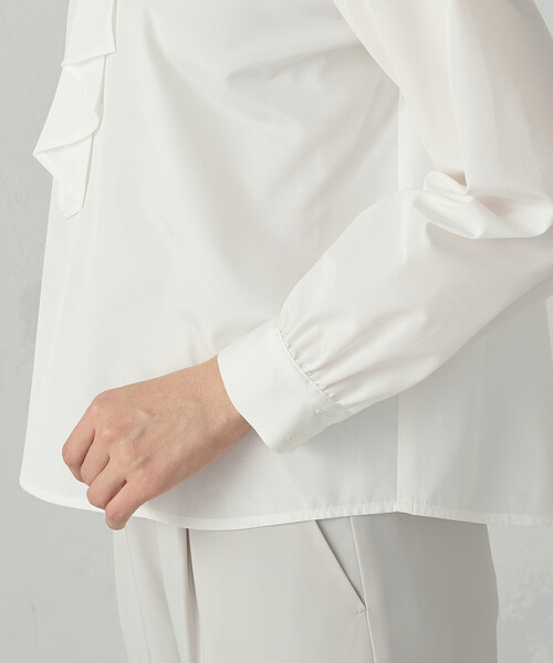 COMME CA ISM（コムサイズム）の「ボウタイ風 ブラウス（シャツ/ブラウス・レディース・グレー/ホワイト/ネイビー・LARGE/MEDIUM）」の18枚目の写真