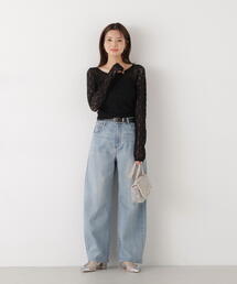 a/mie（アミー）の「＜ａ＞カーブデニム / 1216139203（デニムパンツ）」