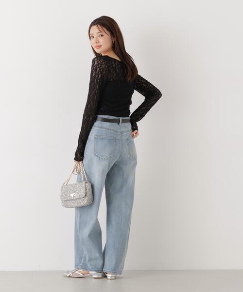 a/mie（アミー）の「＜ａ＞カーブデニム / 1216139203（デニムパンツ・レディース・ネイビー/ブルー・MEDIUM/P/S）」の9枚目の写真