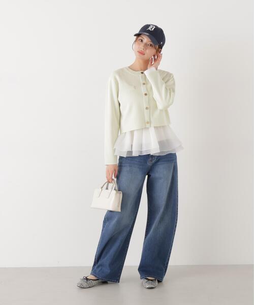 a/mie（アミー）の「＜ａ＞カーブデニム / 1216139203（デニムパンツ・レディース・ネイビー/ブルー・MEDIUM/P/S）」の19枚目の写真