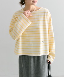 PUAL CE CIN（ピュアルセシン）の「ボーダーショートカットソー（Tシャツ/カットソー）」