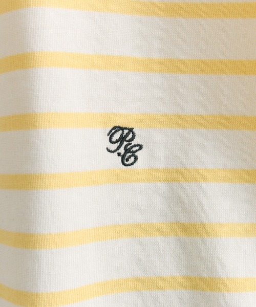 PUAL CE CIN（ピュアルセシン）の「ボーダーショートカットソー（Tシャツ/カットソー・レディース・レッド系/イエロー系/ブラック系・FREE）」の5枚目の写真