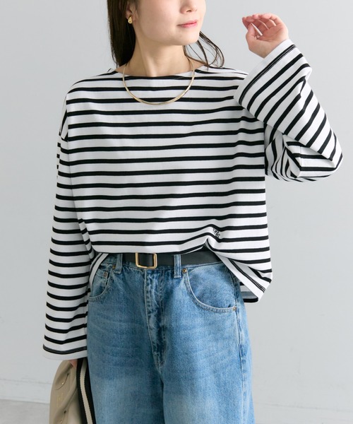 PUAL CE CIN（ピュアルセシン）の「ボーダーショートカットソー（Tシャツ/カットソー・レディース・レッド系/イエロー系/ブラック系・FREE）」の20枚目の写真