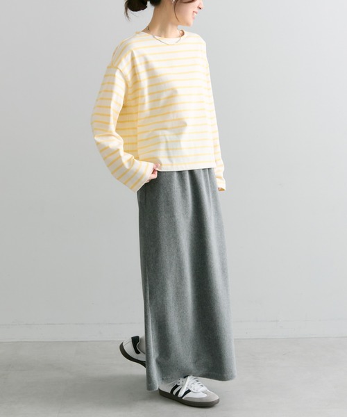 PUAL CE CIN（ピュアルセシン）の「ボーダーショートカットソー（Tシャツ/カットソー・レディース・レッド系/イエロー系/ブラック系・FREE）」の9枚目の写真