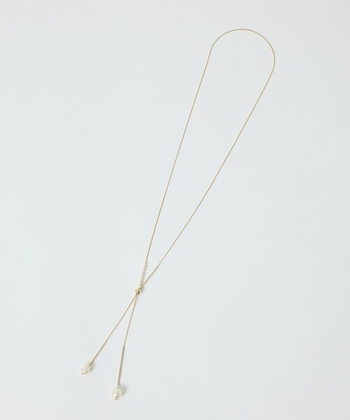 ROPE' PICNIC（ロペピクニック）の「パールトップラリエットネックレス（ネックレス・レディース・ゴールド/シルバー・FREE）」の7枚目の写真