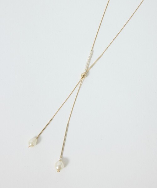ROPE' PICNIC（ロペピクニック）の「パールトップラリエットネックレス（ネックレス・レディース・ゴールド/シルバー・FREE）」の6枚目の写真