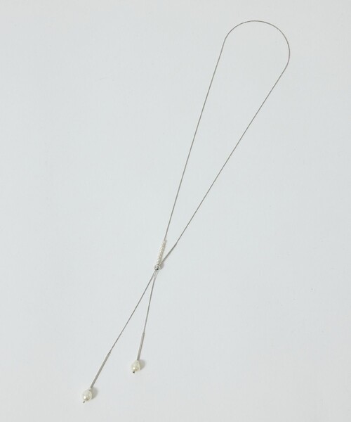 ROPE' PICNIC（ロペピクニック）の「パールトップラリエットネックレス（ネックレス・レディース・ゴールド/シルバー・FREE）」の4枚目の写真