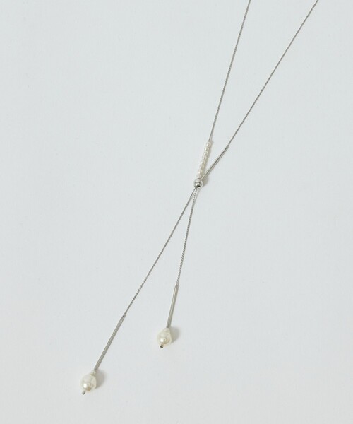 ROPE' PICNIC（ロペピクニック）の「パールトップラリエットネックレス（ネックレス・レディース・ゴールド/シルバー・FREE）」の3枚目の写真
