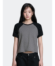 MINI STAR RAGLAN T-SHIRT, CHARCOAL