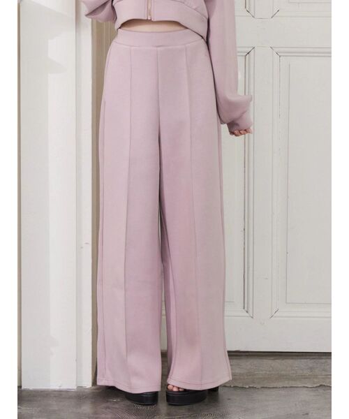 EATME（イートミー）の「【SETUP】センタープレスワイドパンツ（その他パンツ・レディース・アイボリー/ブラック/ブルー/ピンク・FREE）」の4枚目の写真