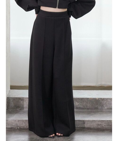 EATME（イートミー）の「【SETUP】センタープレスワイドパンツ（その他パンツ・レディース・アイボリー/ブラック/ブルー/ピンク・FREE）」の2枚目の写真